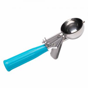 2 Oz Stainless Steel Thumb Trigger Ice Cream Disher Scoop with Plastic Handle
