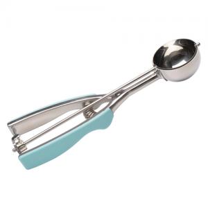 2 tbsp Medium Stainless Steel Cookie Baking Scooper with Rubber Handle