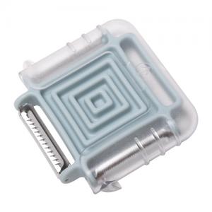 3 in 1 Triple Functions Straight Serrated Julienne Handy Portable Kitchen Peeler with Blade Guard