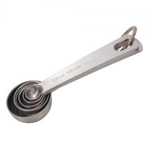 6 PCS Stainless Steel 430 Cuisine Ingredient Measuring Spoons for Healthy Diet