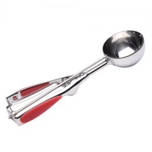 3 Oz Nonslip Stainless Steel Pastry Batter Scoop for Cupcake with Silicone