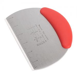 Food Safe Multi-purpose Anti-slip Round Stainless Steel Baking Gadget Dough Chopper Cutter for Pastry