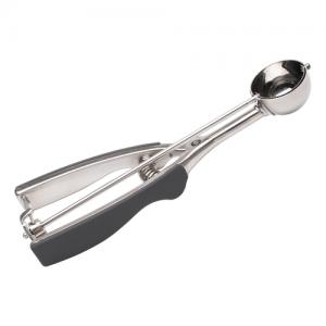 Mini Soft Handle Stainless Steel Biscuit Cookie Spoon Scoop for Dough Portion