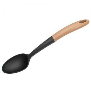 Food Grade Heat- Resistant Non-Stick Nylon Kitchen Utensil Solid Mixing Spoon for Cooking