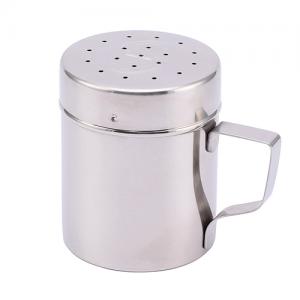 Small Hole Stainless Steel Condiment Seasoning Salt Pepper Spice Duster with Handle