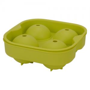 Food Safe Large Silicone Whiskey Ice Cube Ball Maker Mold Tray with Funnel