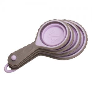 Kitchen Essential Collapsible Liquid Silicone Measuring Cups for Pastry 