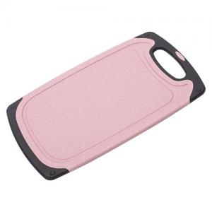 Food Safe Anti-slip Rice Husk Fiber Small Plastic Fruit Veggie Fish Chopping Block Cutting Board 